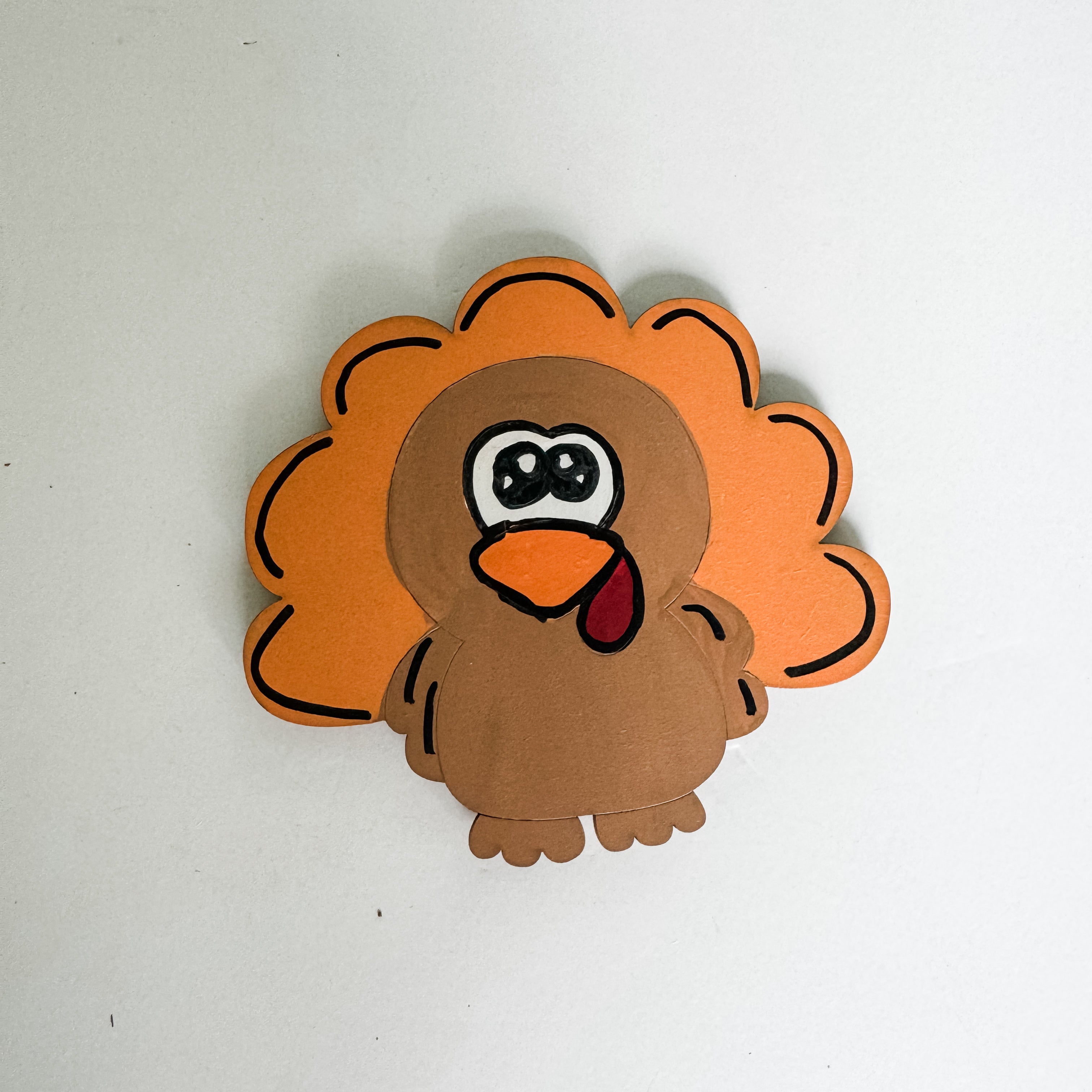 Hand-Painted Turkey Interchangeable Piece