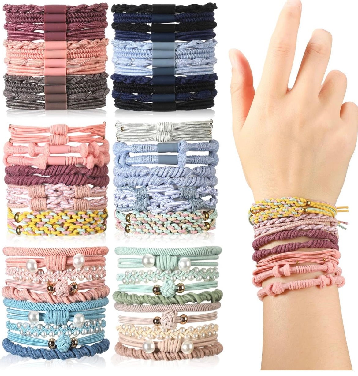 CL- Hair Tie Braceletes 4/$5