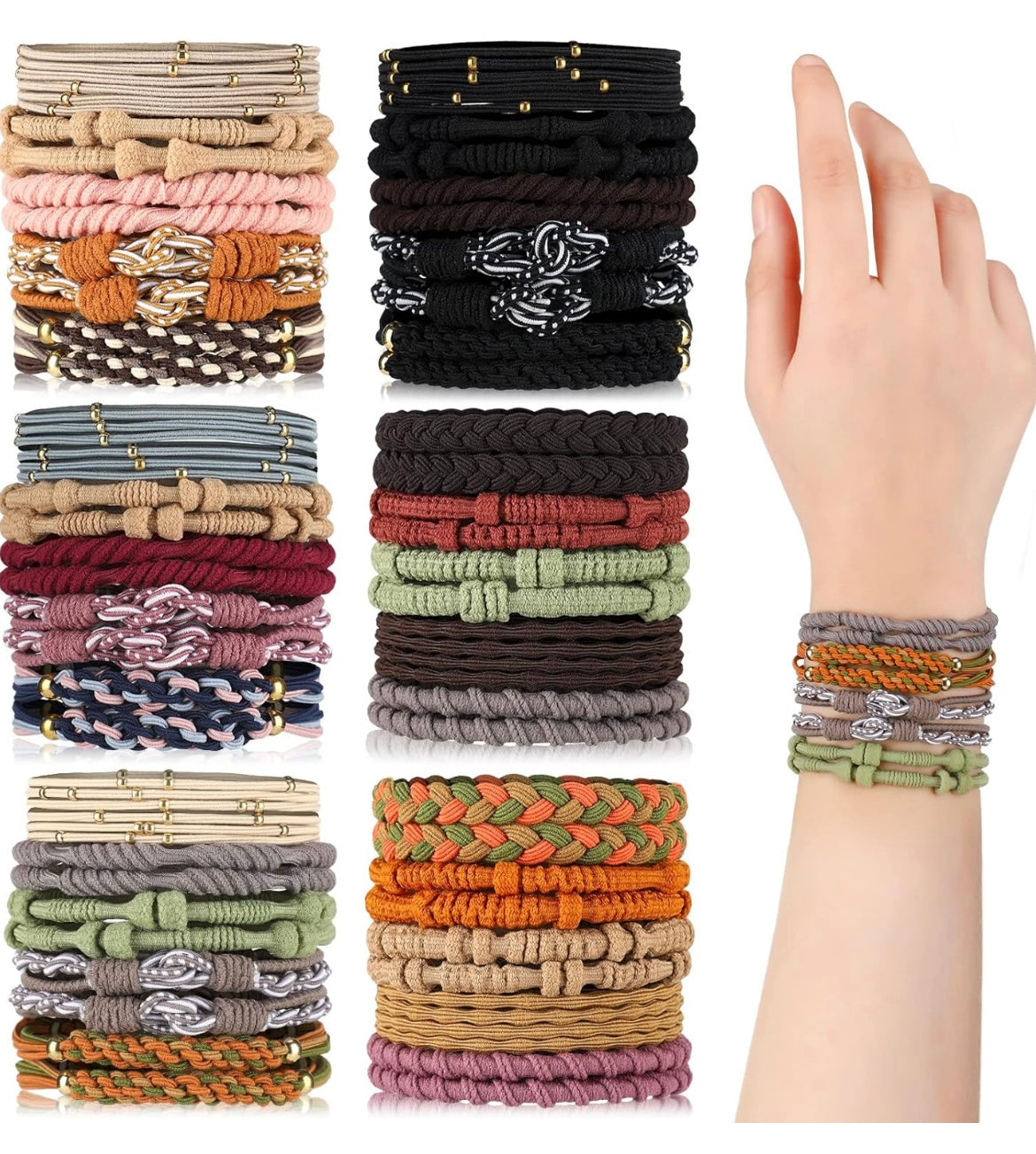 CL- Hair Tie Braceletes 4/$5