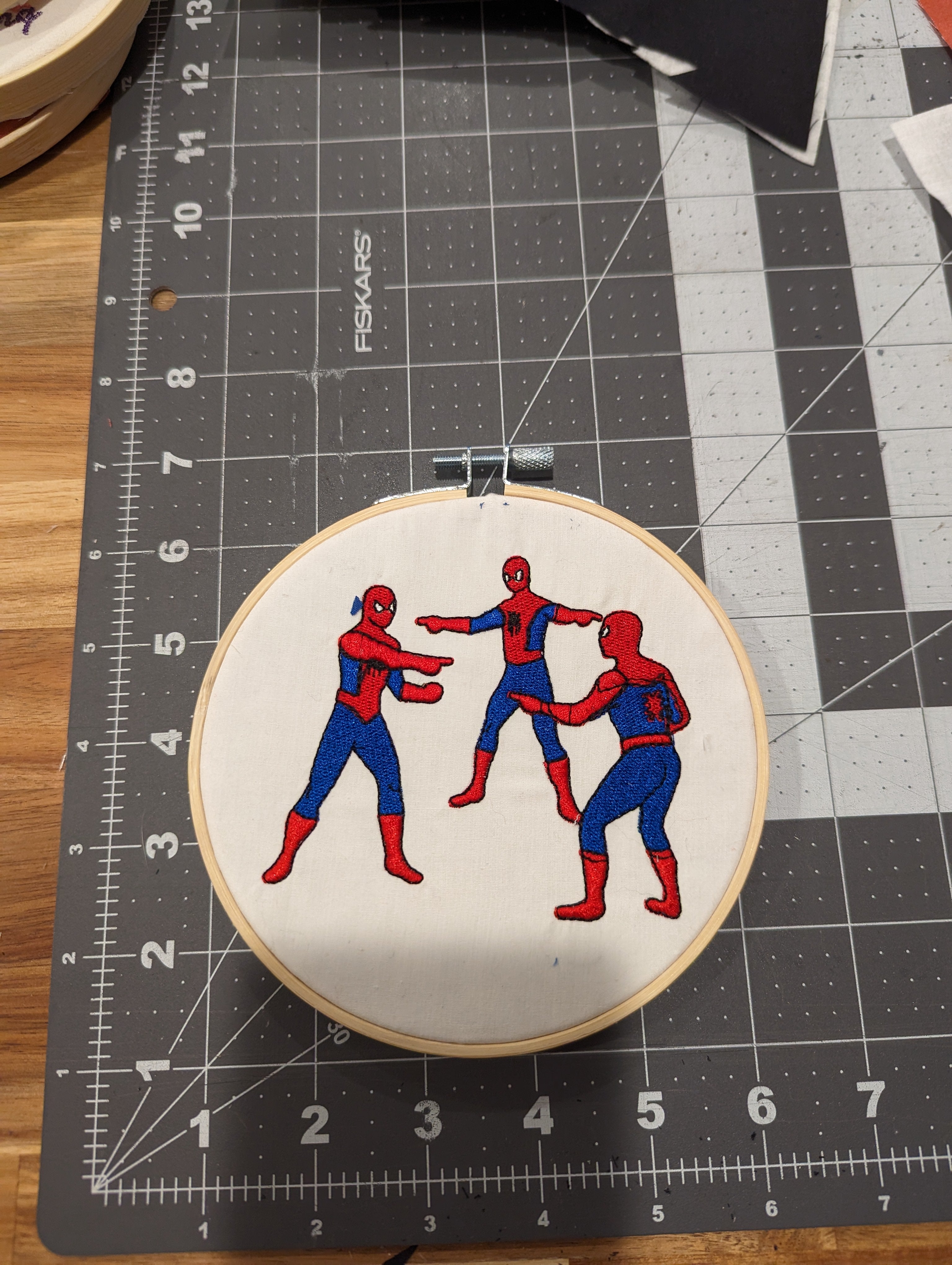 3 Spider-Man Embroidered Wall Hanger