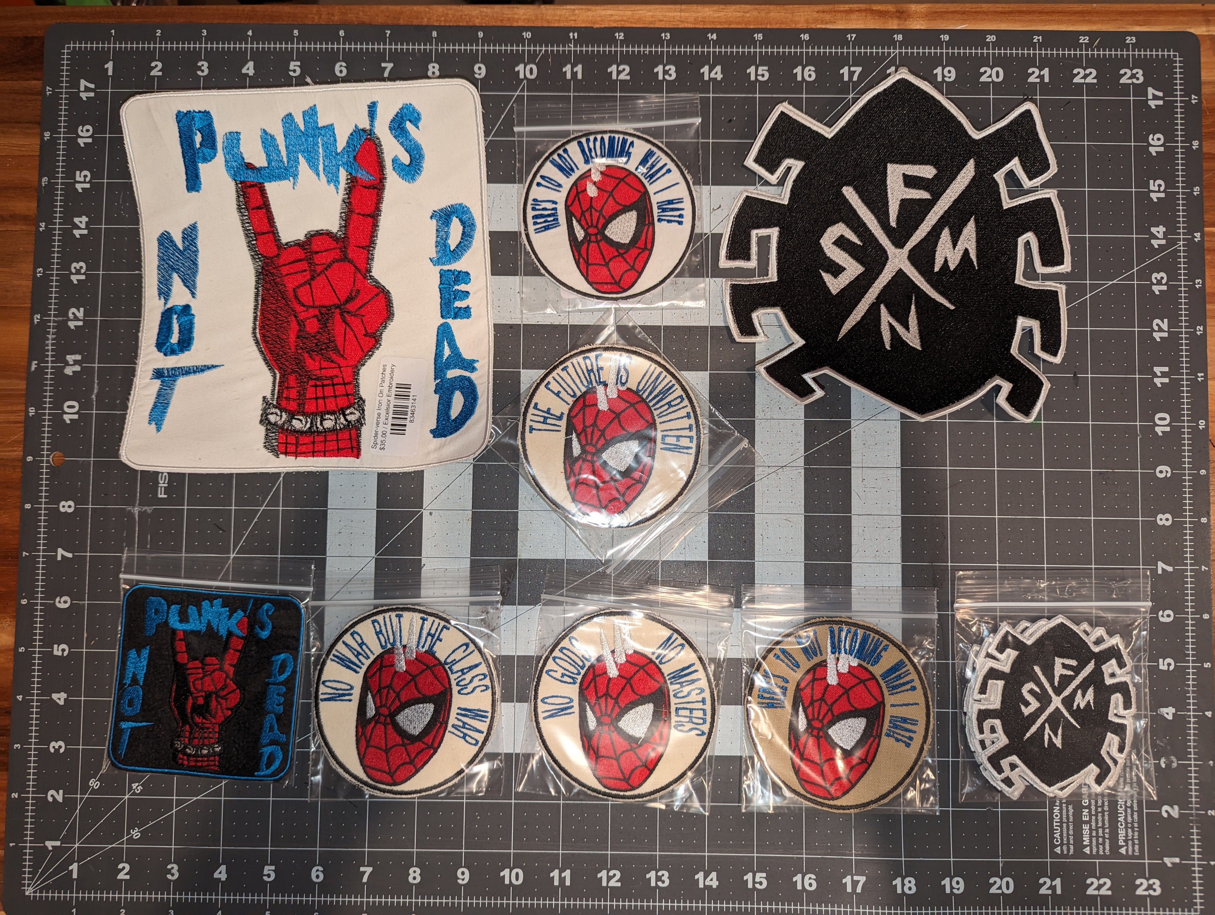 Spider-Punk Iron On Patches