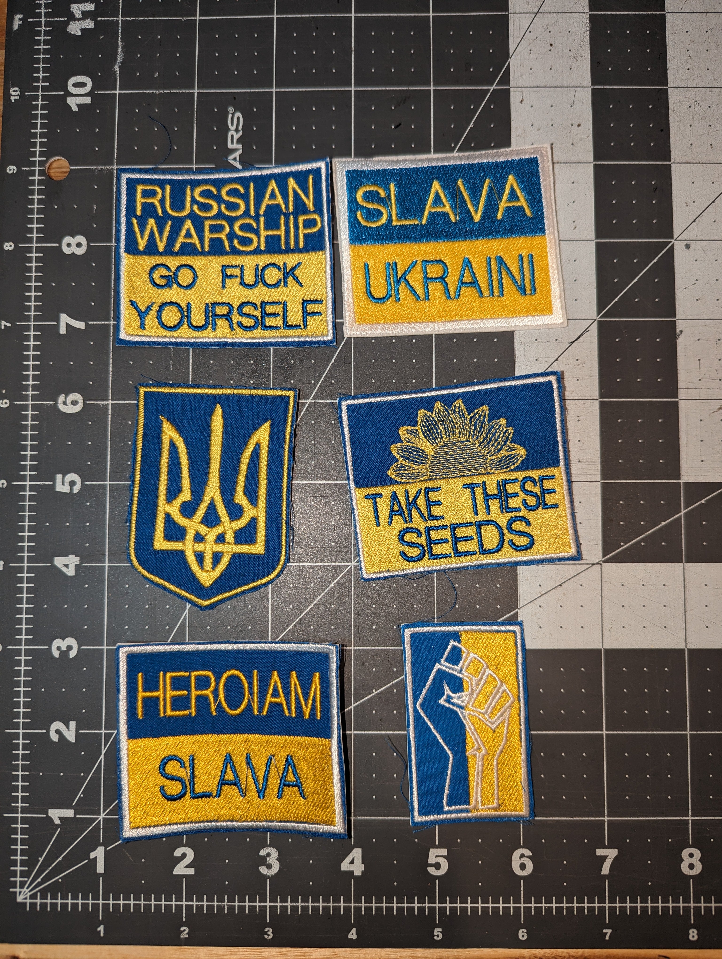 Ukraine Iron On Patches