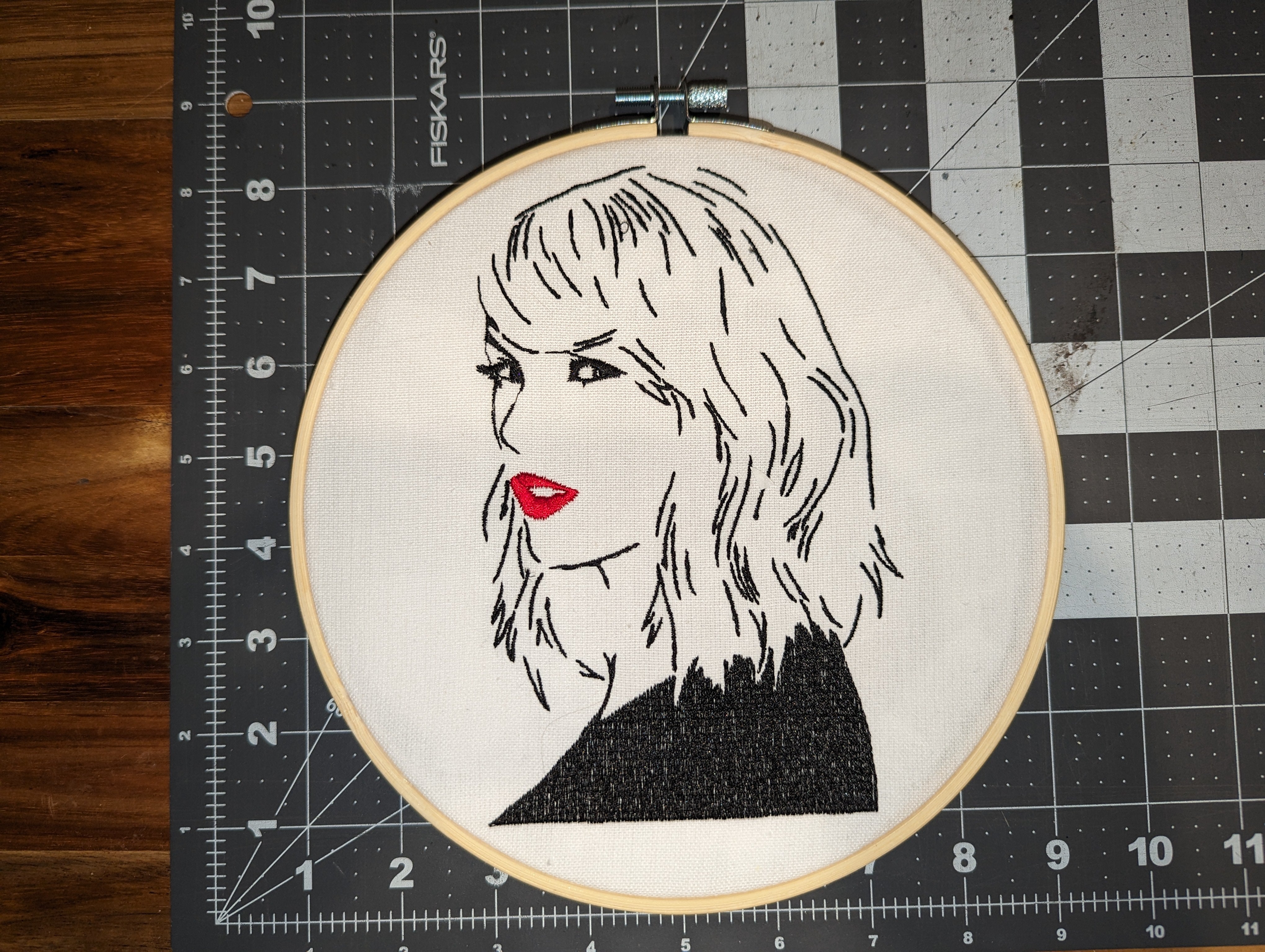 Taylor Swift Face Embroidered Wall Hanger