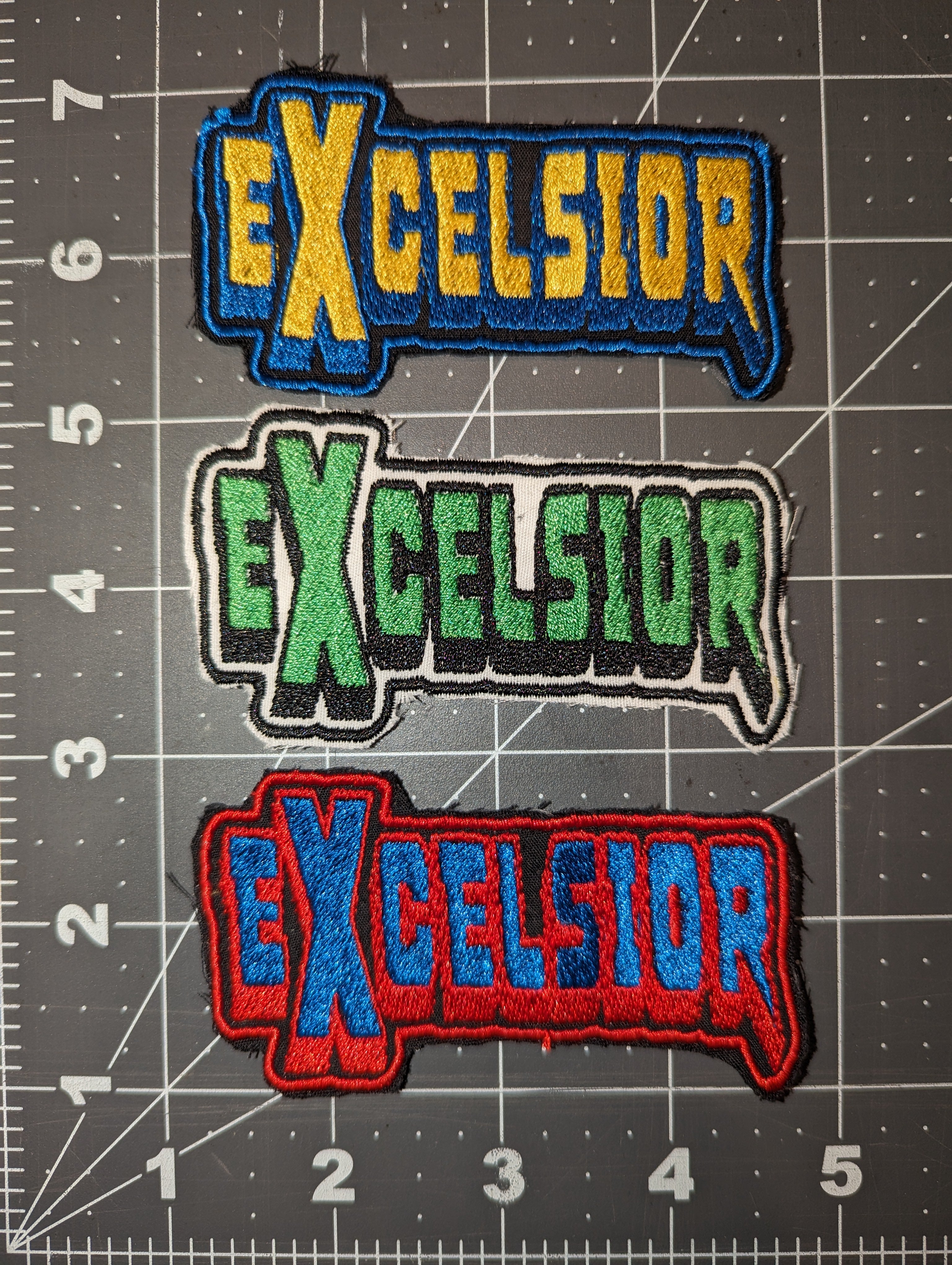 Excelsior Logo Iron On Patch