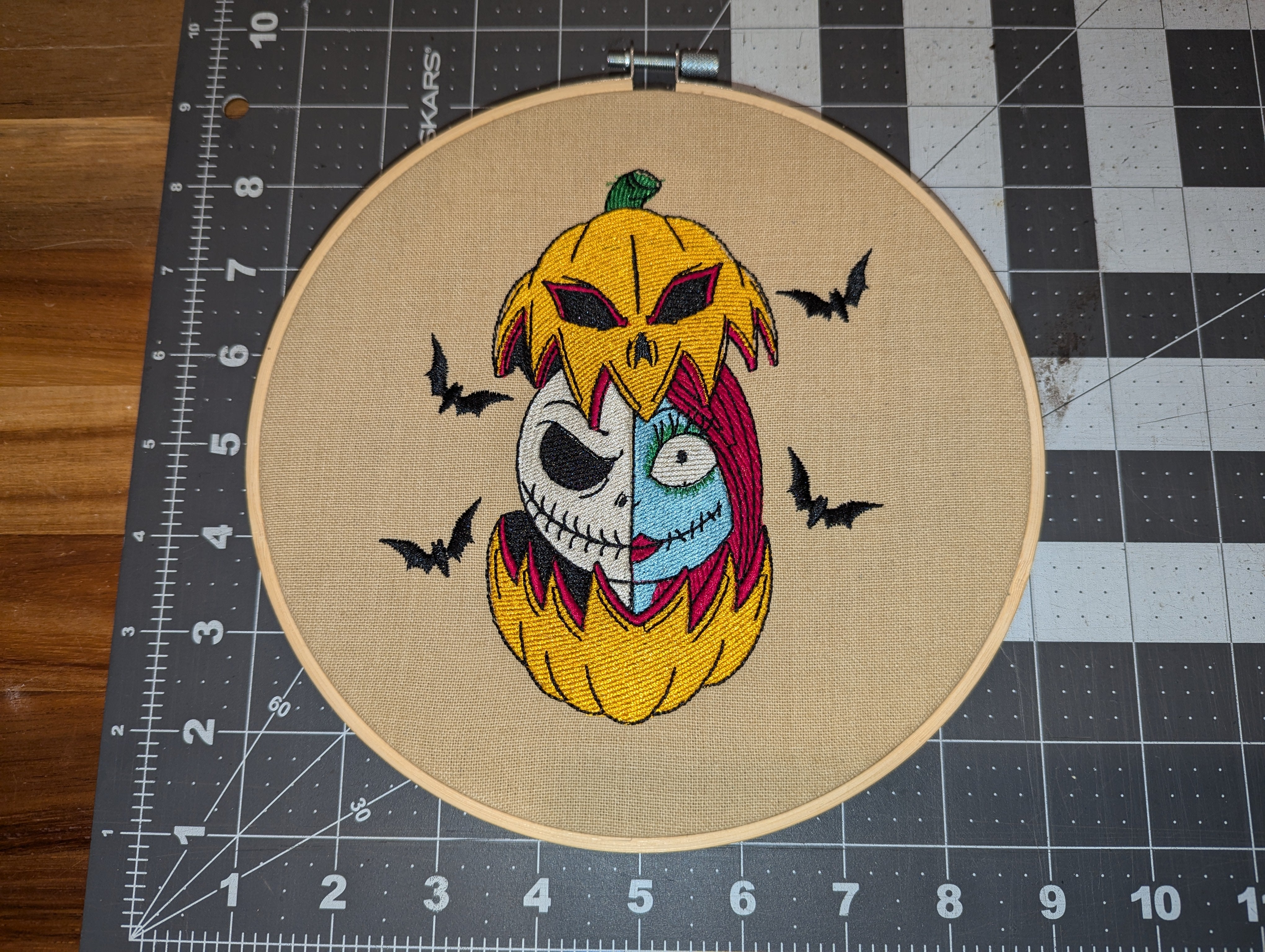 Jack and Sally Halloween Wall Hanger