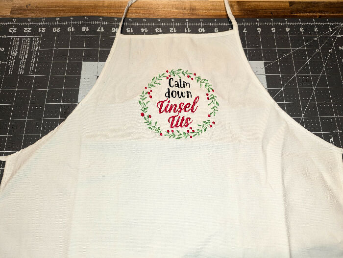 Apron: Calm Down, Tinsel Tits