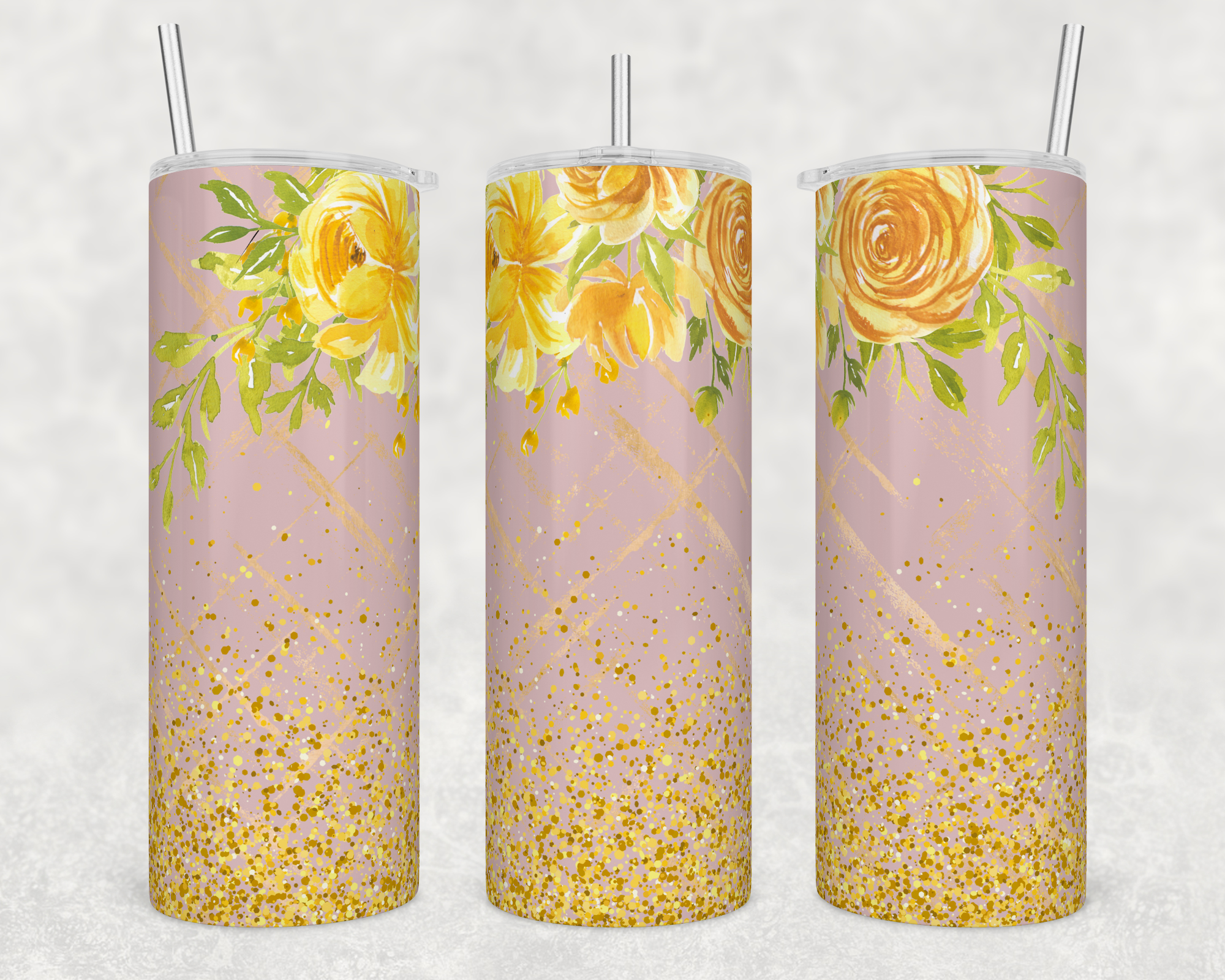 Golden Roses - 20oz Tumbler