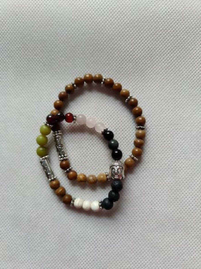 B#152 Set of 2 Chakra Bracelets