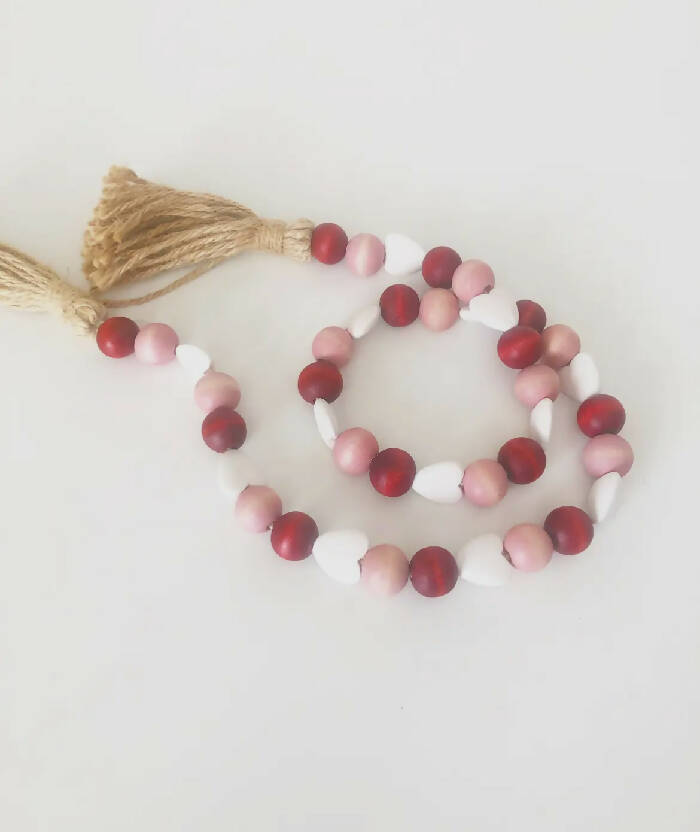 Valentine’s Beaded Garland