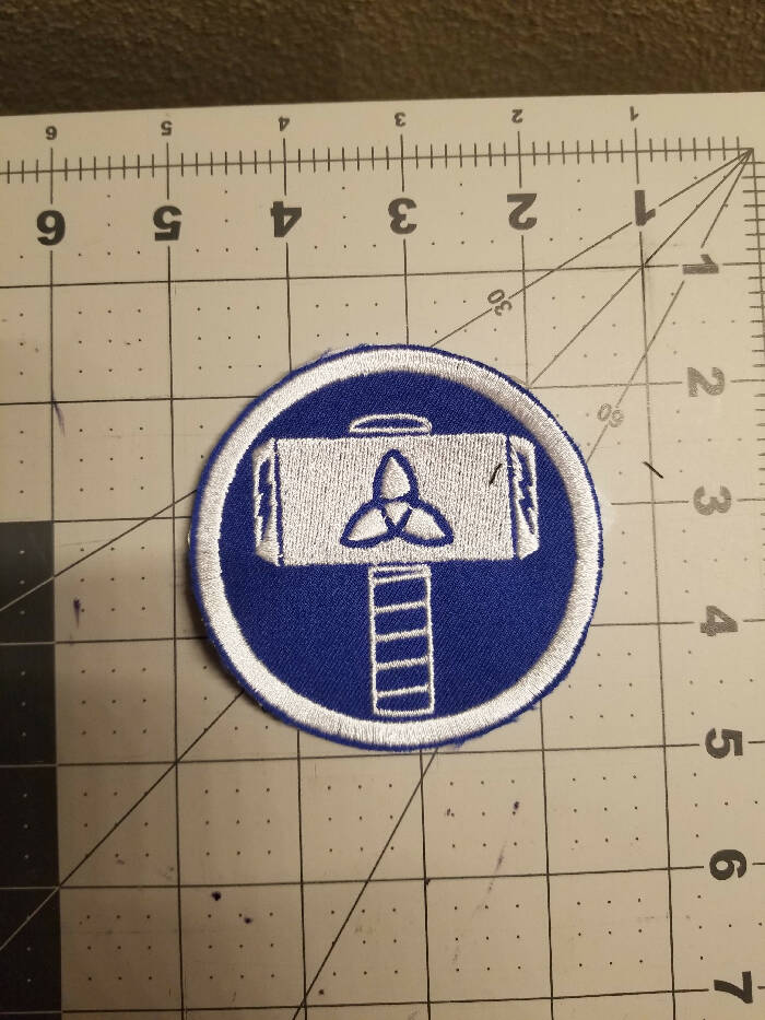 Thor Triquestra Mjolnir Icon Iron On Patch