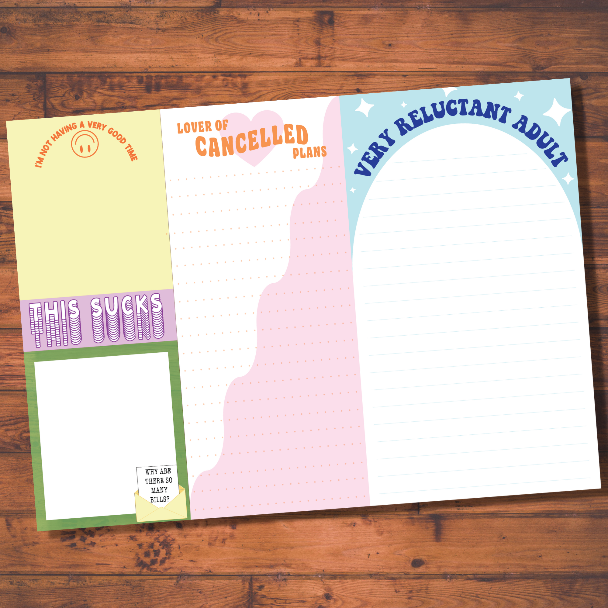 FUN CLUB - Adulthood Notepad (funny, office)