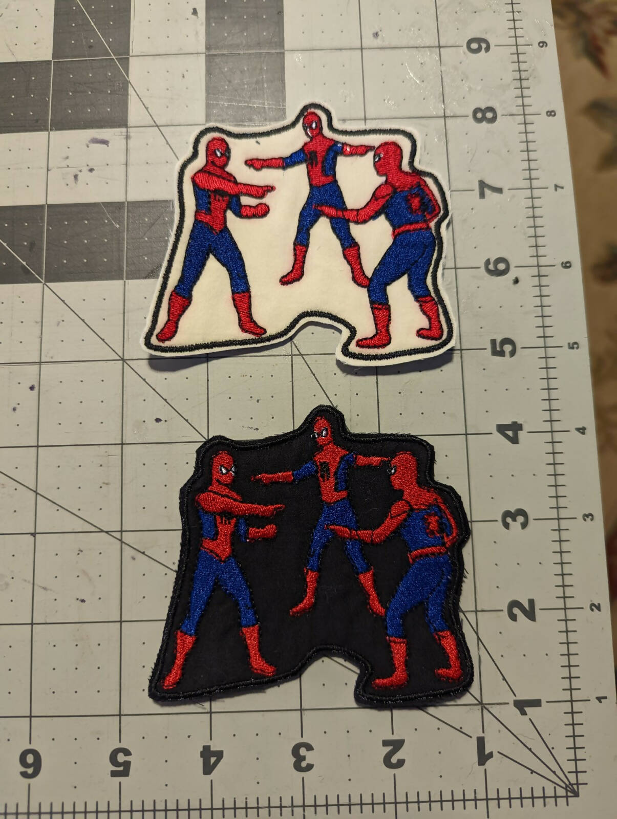 3 Arachnids Iron On Patch