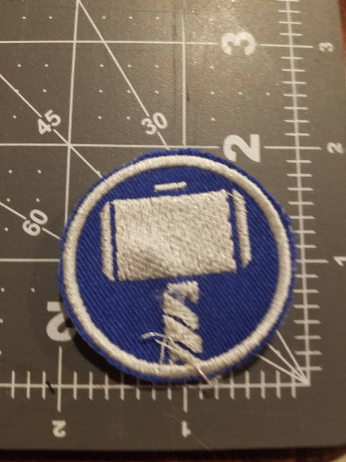 Thor Mjolnir Icon Iron On Patch