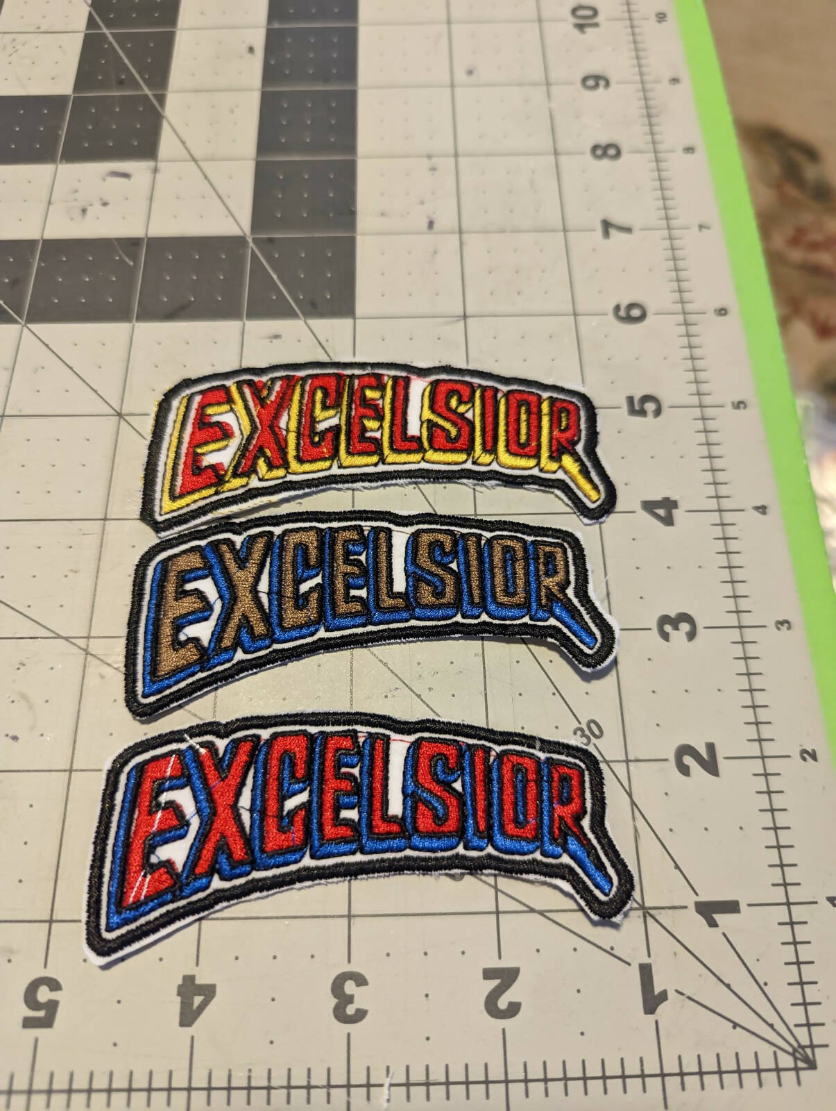 Excelsior Swoop Iron On Patch