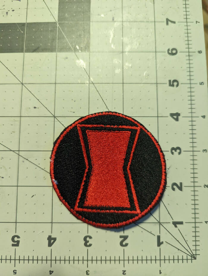 Black Spyder Icon Iron On Patch