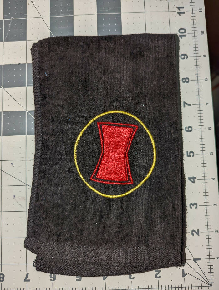 Black Spyder Icon Velour Towel