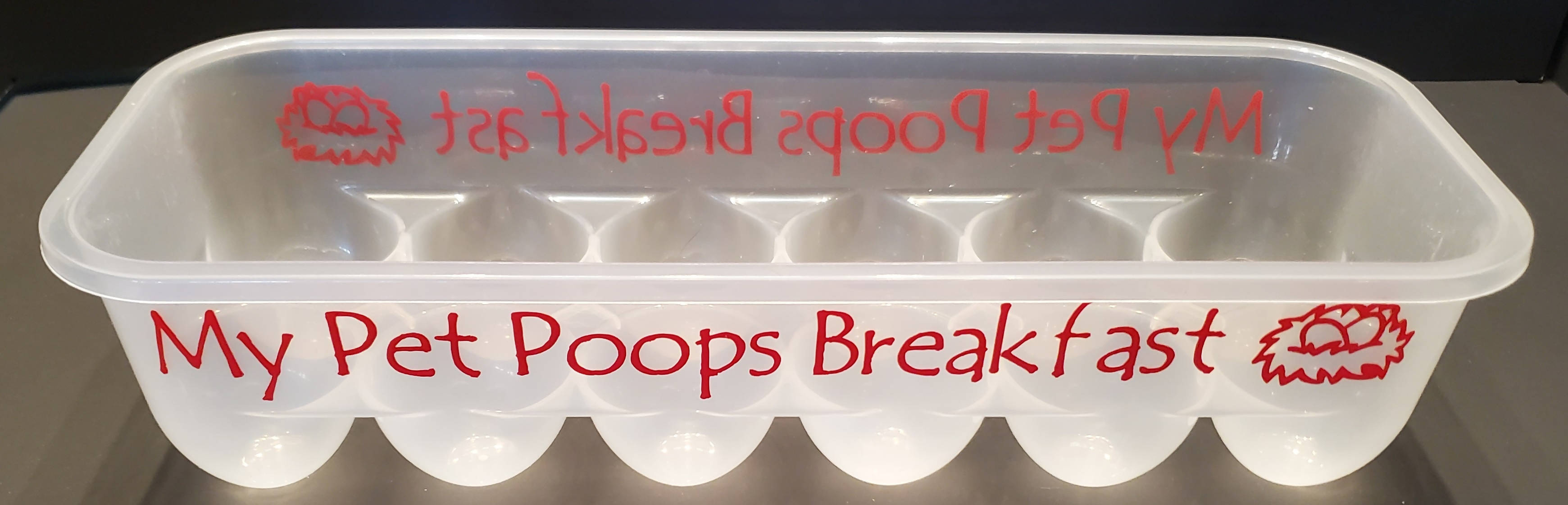 Egg Carton - My Pet Poops Breakfast