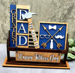 Wood Decor Set VF4 (happy fathers day)