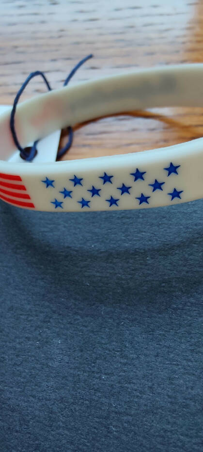 JB #4416 White Wrist Band July 4