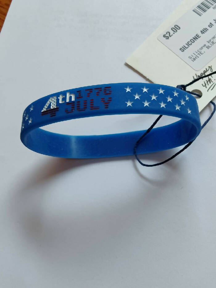 JB #4415 July 4th Bracelet Blue