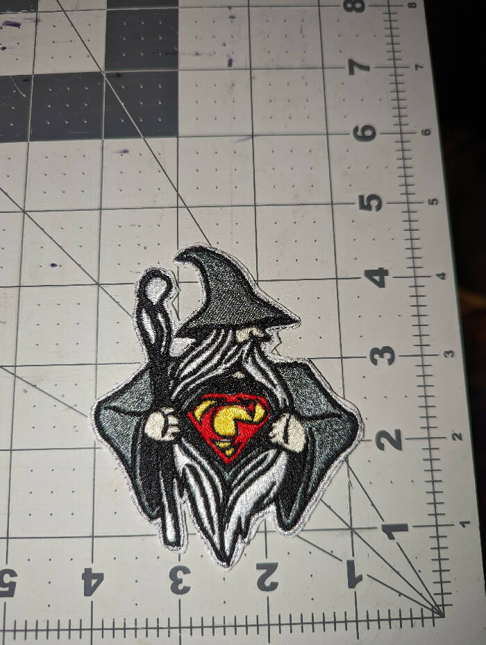 Super Gandalf Iron On Patch