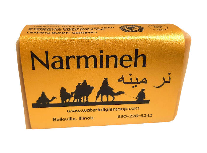 Narmineh vegan bar soap - exotic and alluring citrus aroma