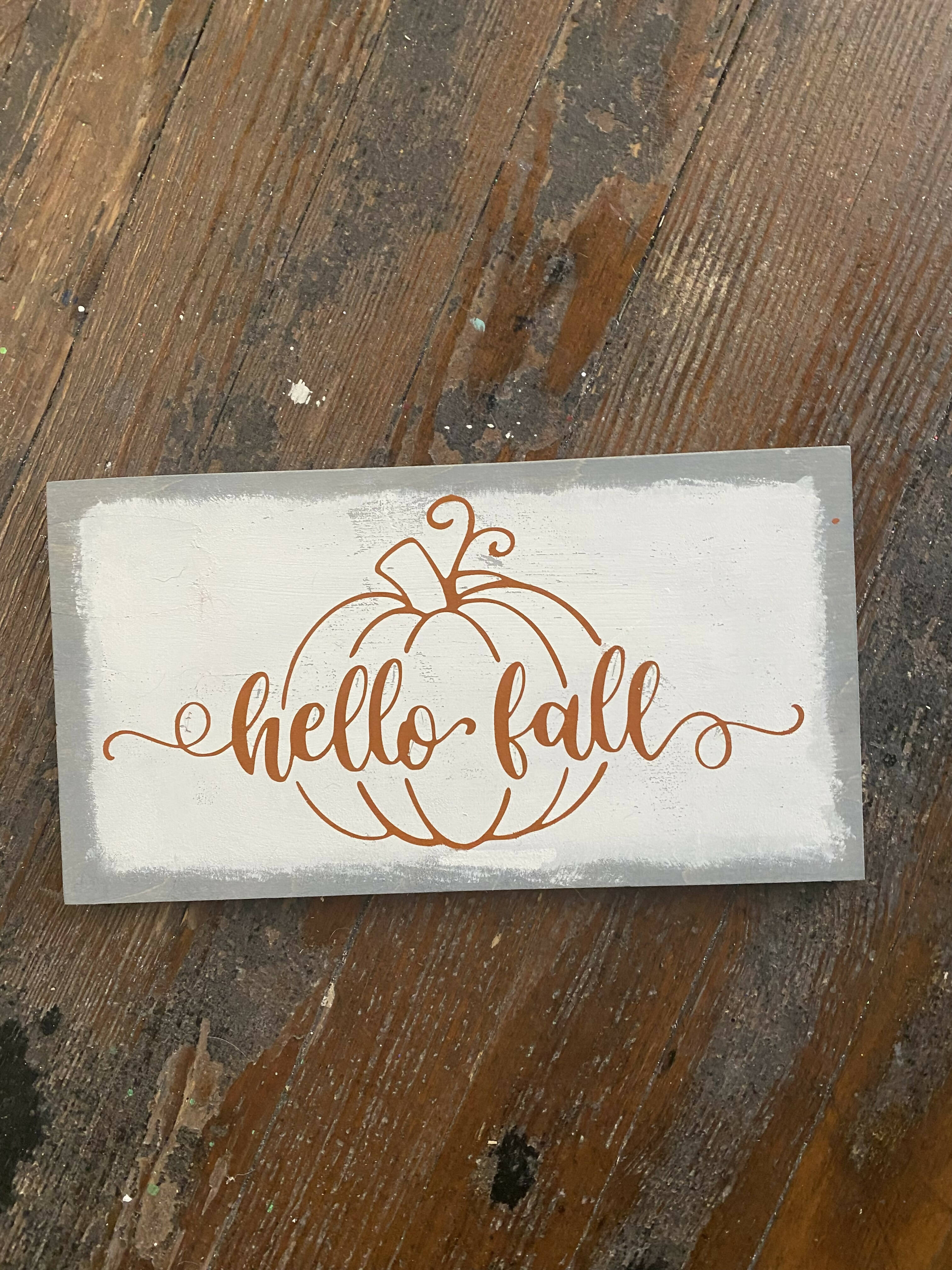 Hello Fall Sign