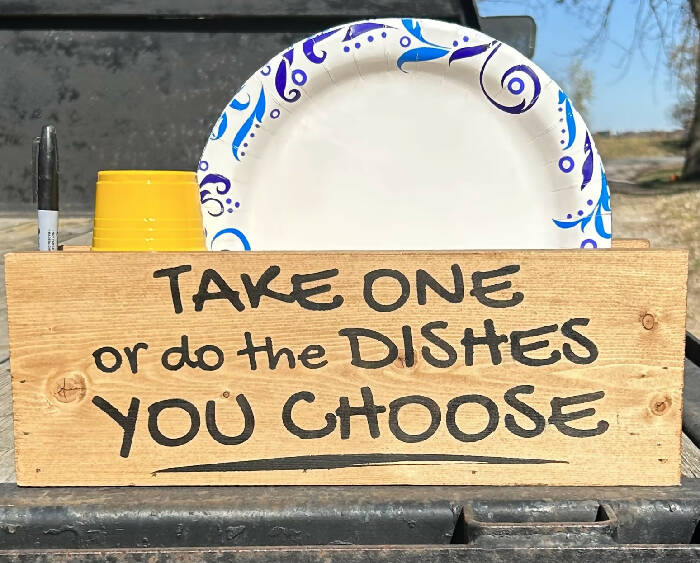 Take one or do the dishes