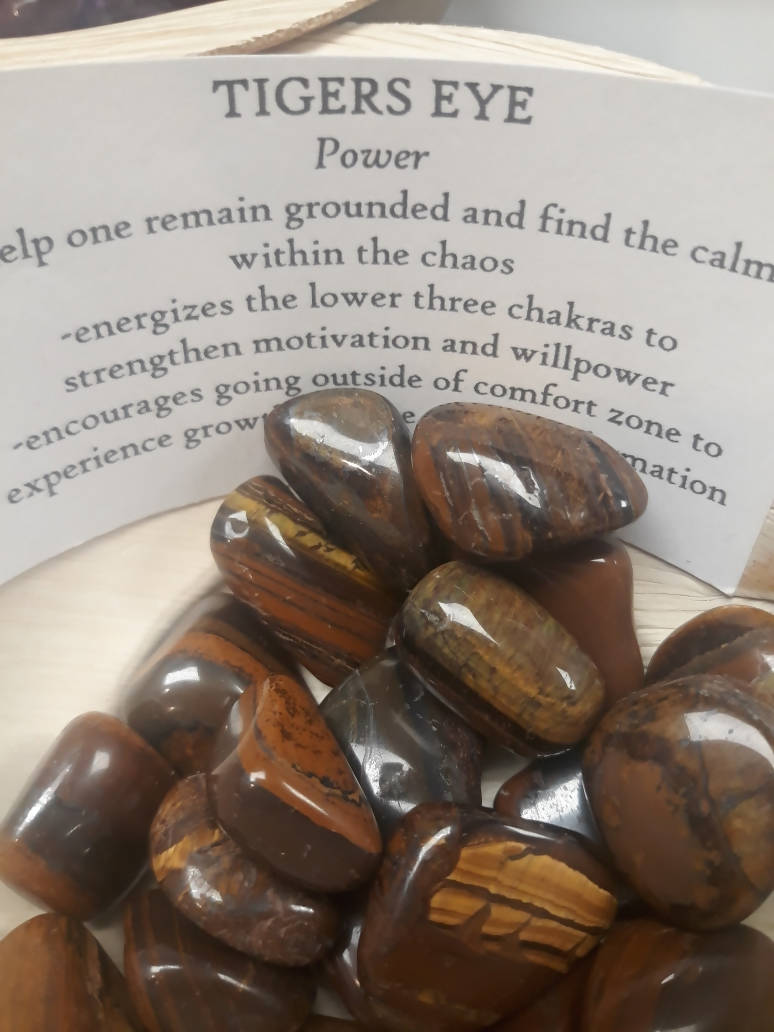 Tiger eye tumbled