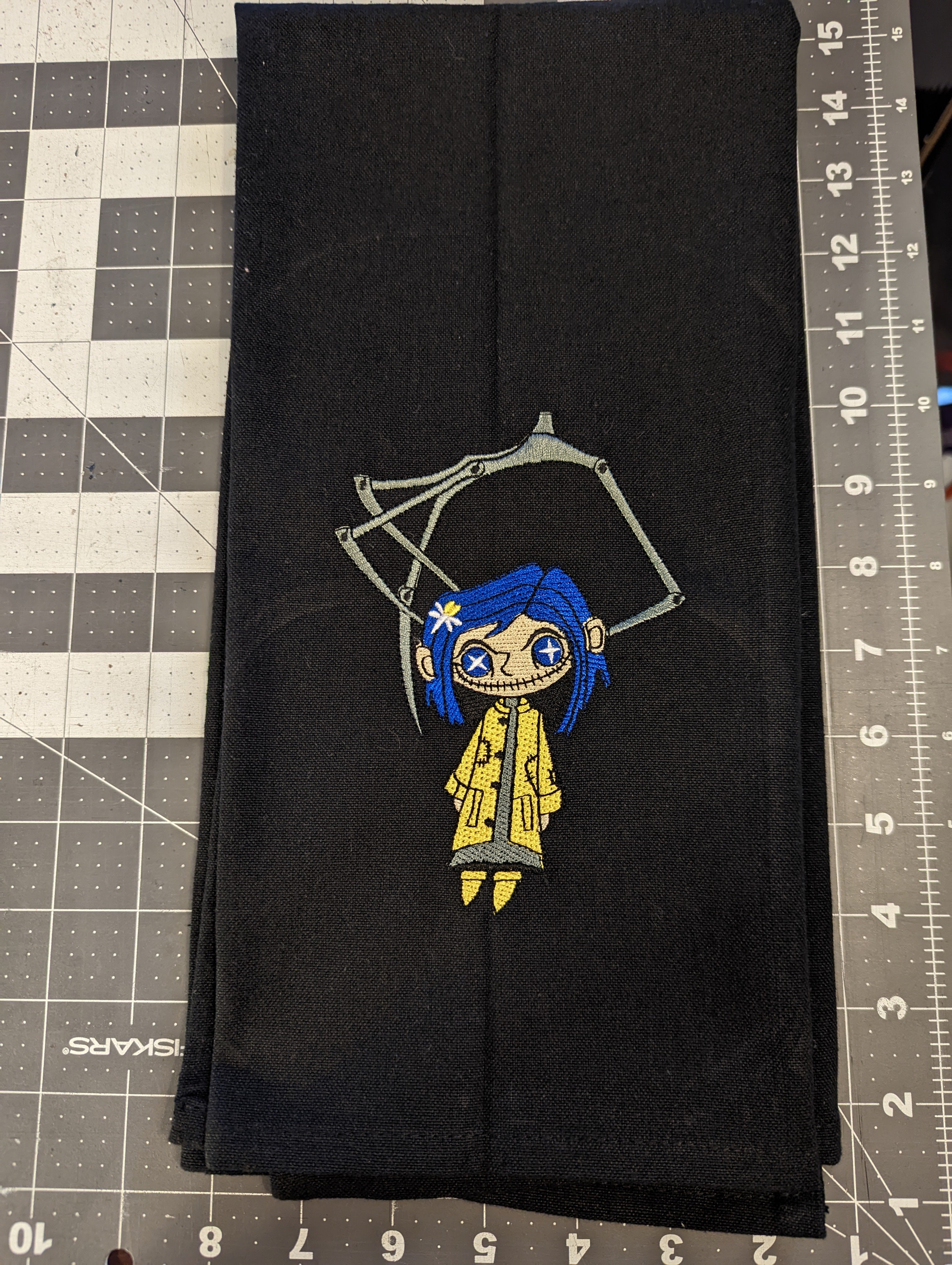 Coraline Halloween Decor Towel