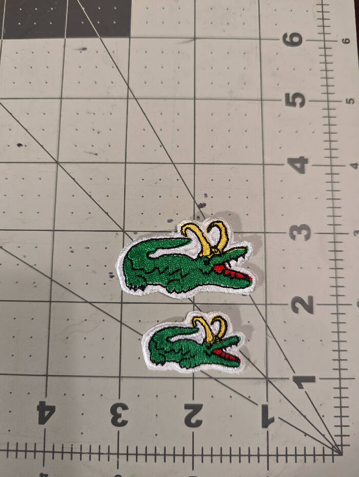 Alligator Loki Iron On Patch