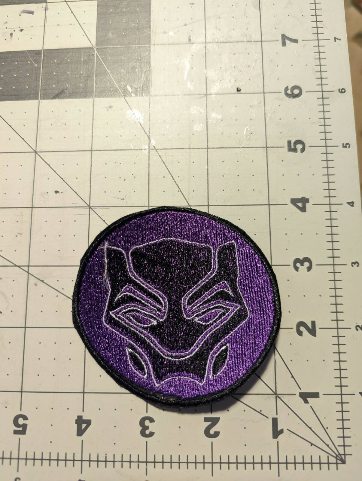 Black Leopard Icon Iron On Patch