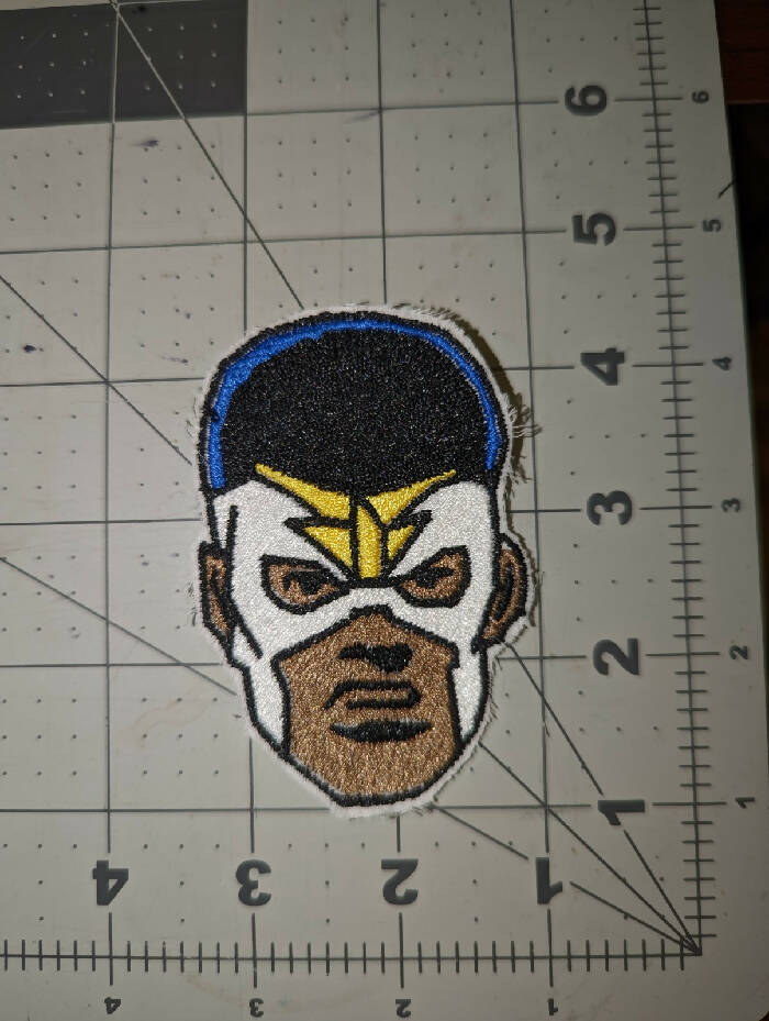 Hawk Face Iron On Patch