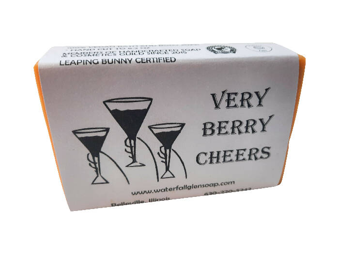 Very Berry Cheers vegan spice bar soap