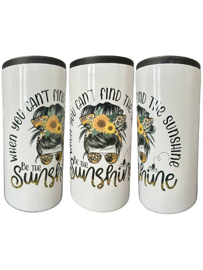 Be the sunshine 12 oz slim can koozie