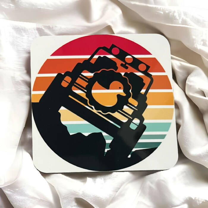 Retro colors Beep Beep - J E E P coaster