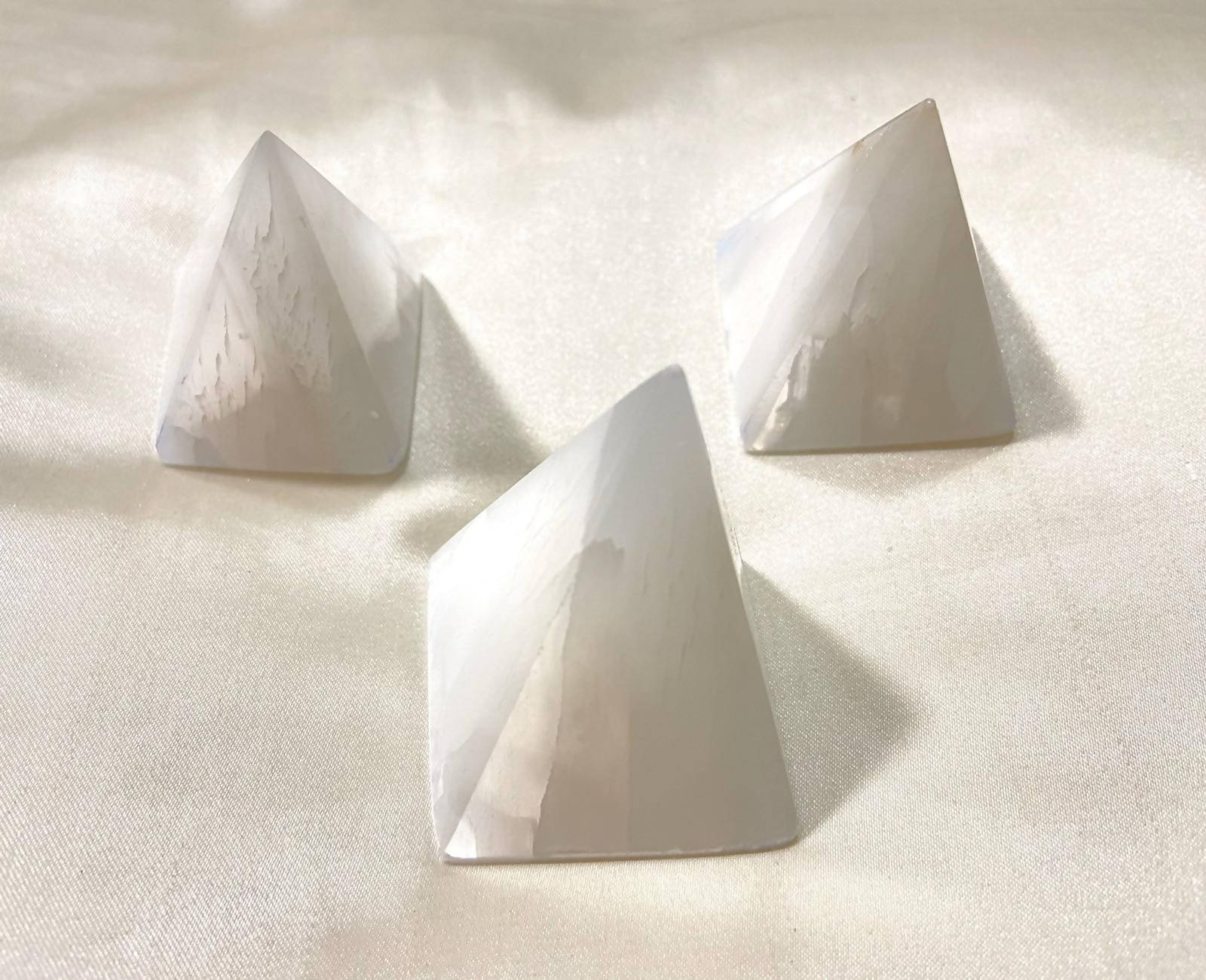 Selenite pyramid