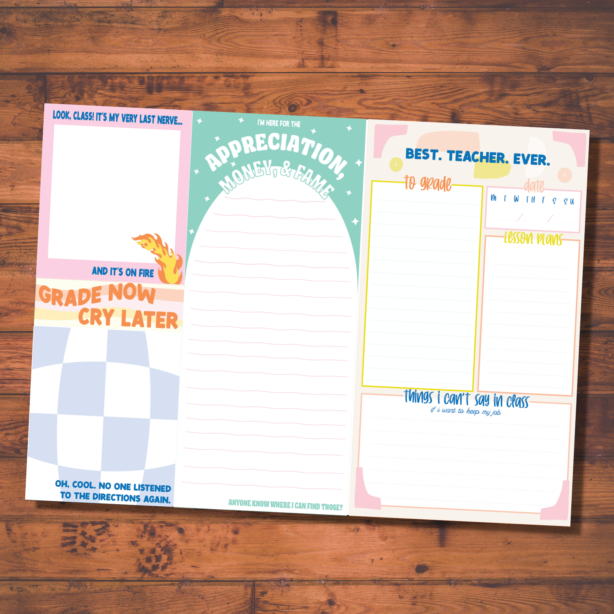 FUN CLUB - Teachers Notepad (funny, gift)