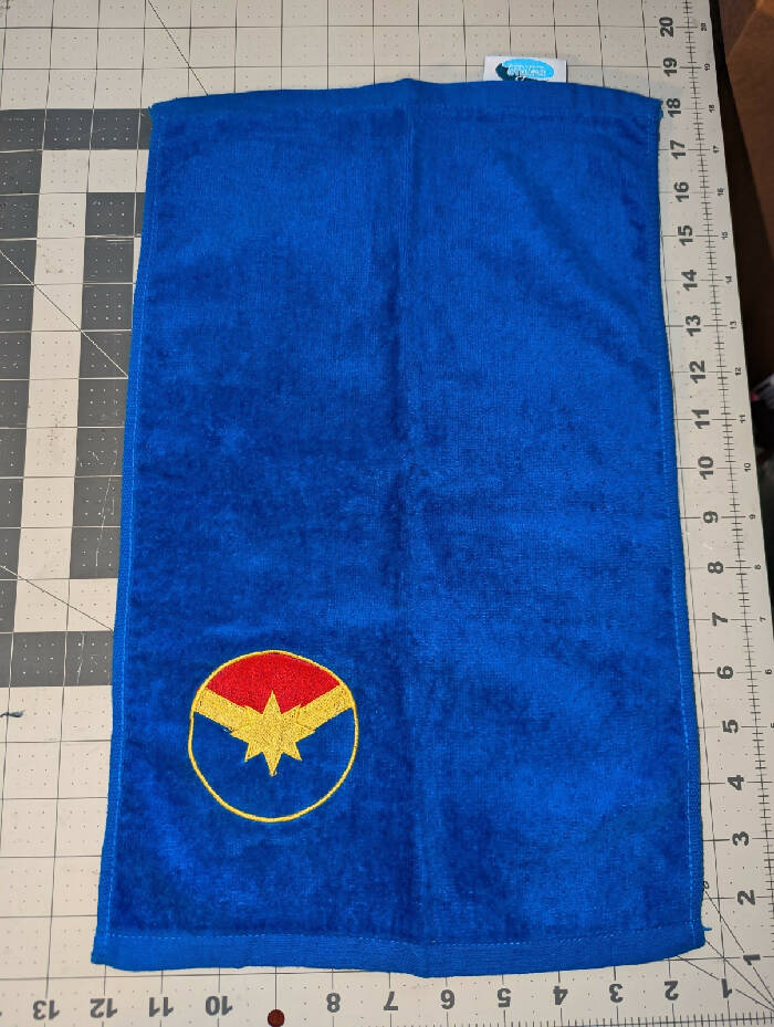 Captain Marvel Velour Towel