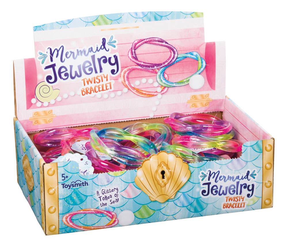 Toysmith - Mermaid Twisty Bracelets, 2 Piece Set, Assorted