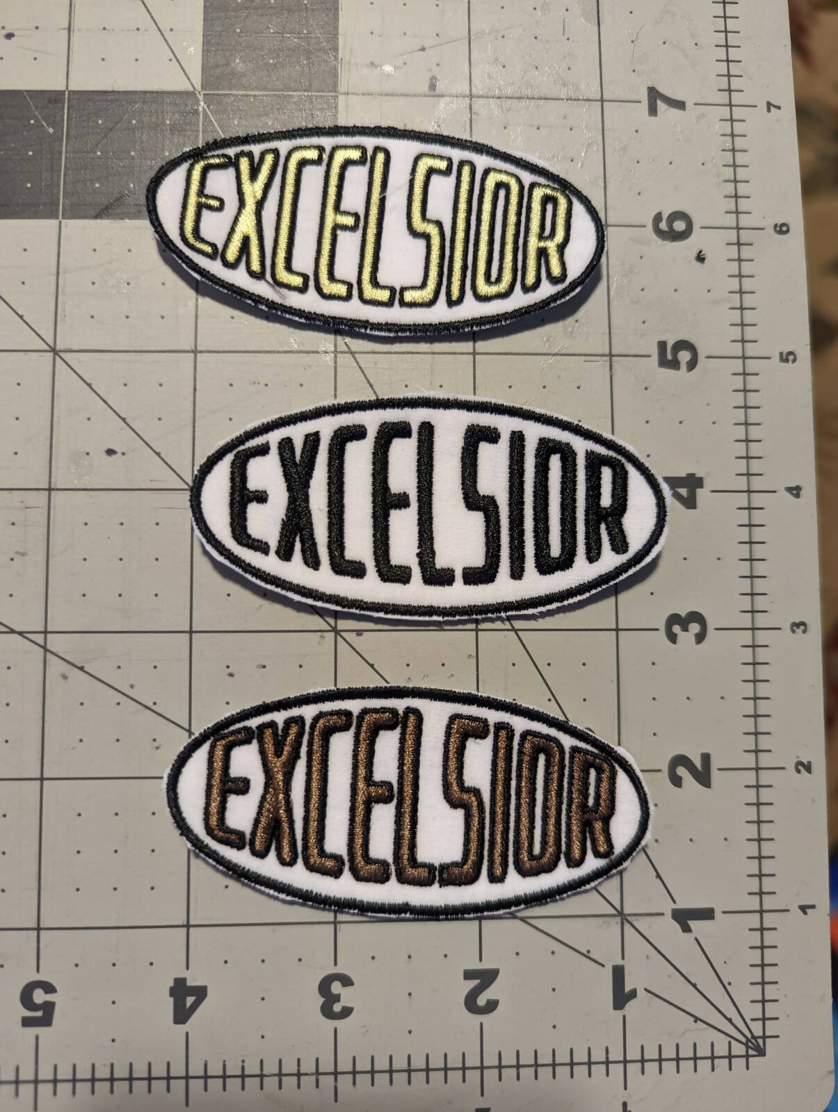 Excelsior Logo Iron On Patch