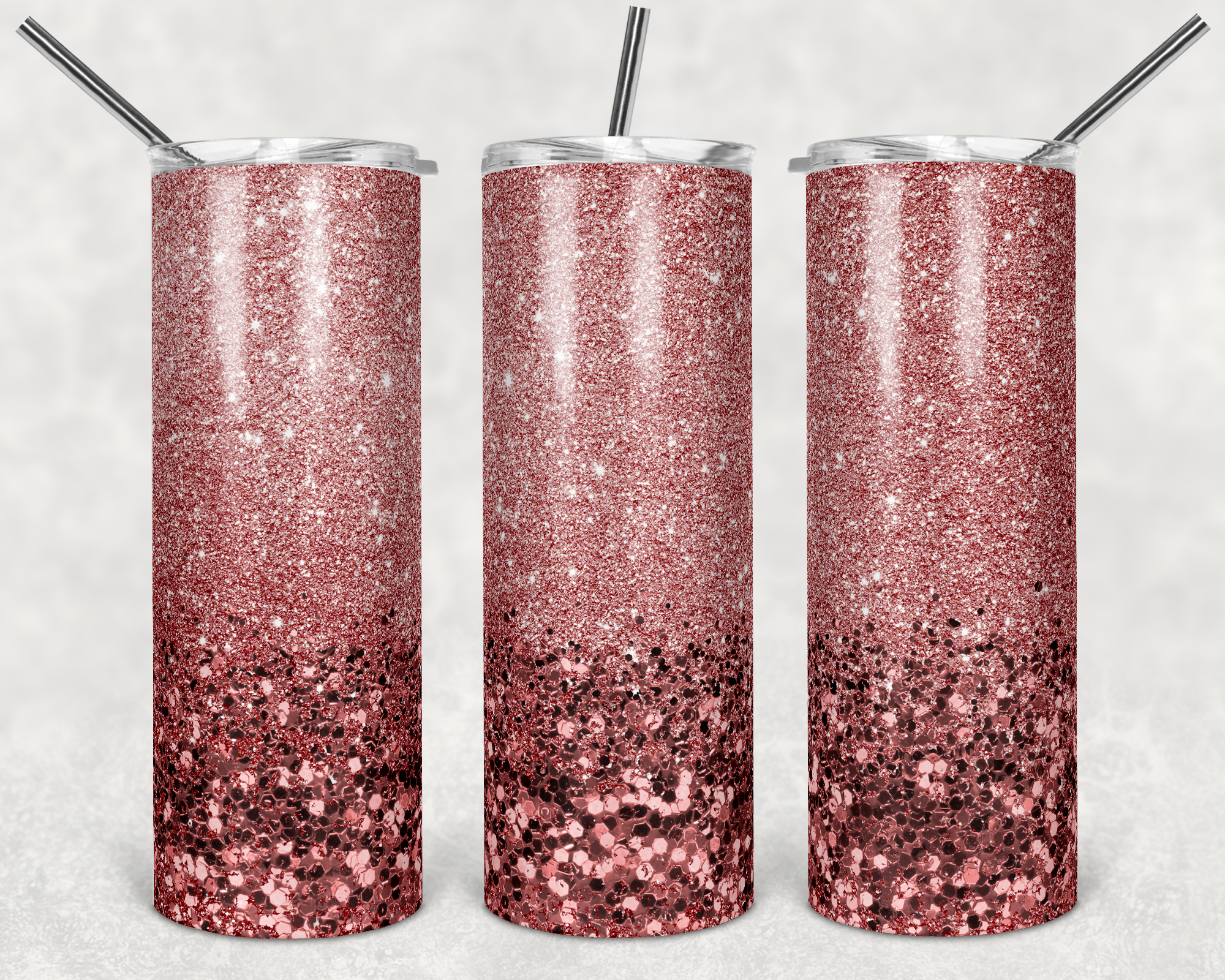 Rose Fine to Chunky Glitter - 20oz Tumbler