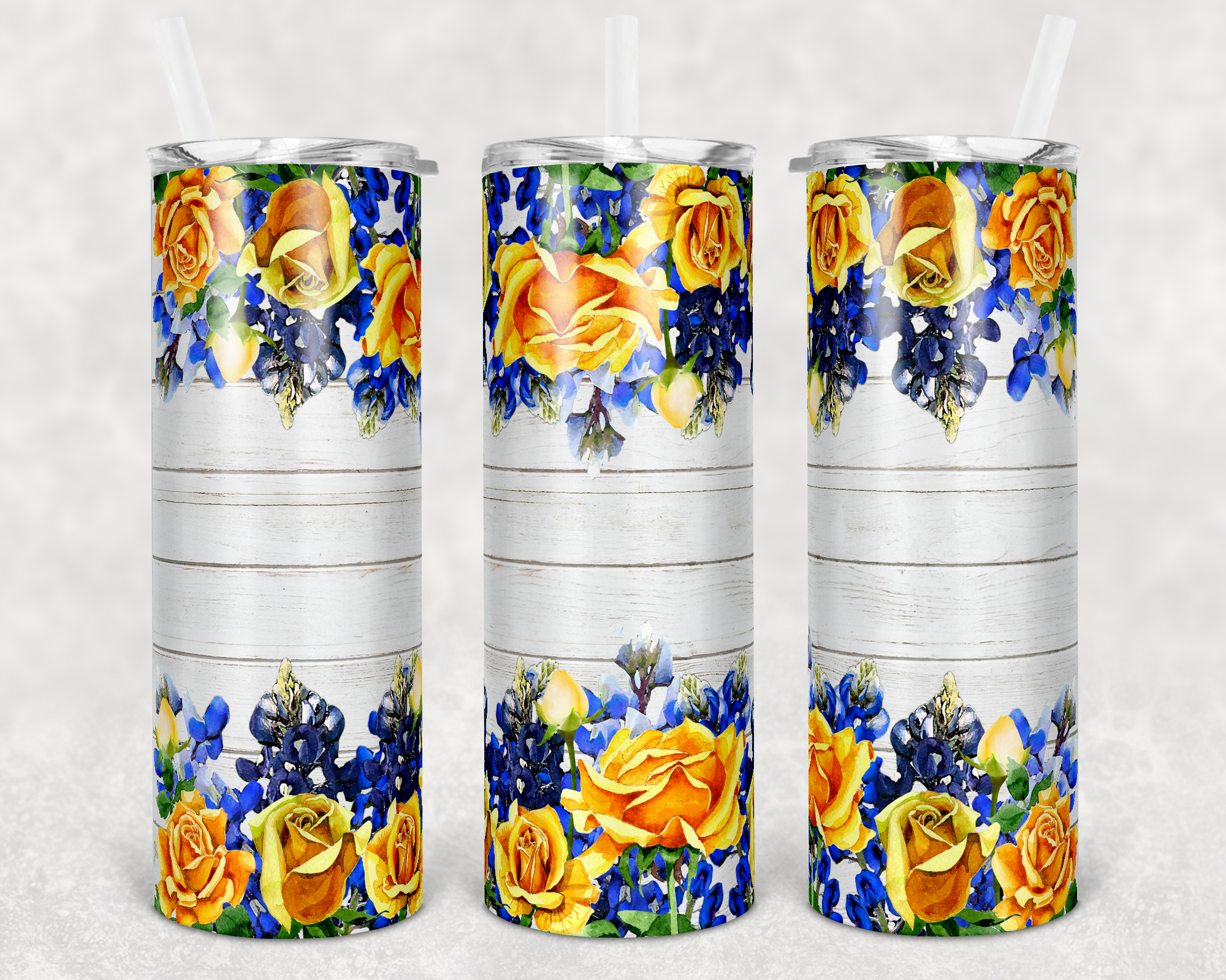 Blue Bonnets & Roses - 20oz Tumbler