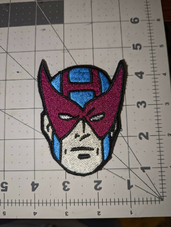 Pierce Face Iron On Patch