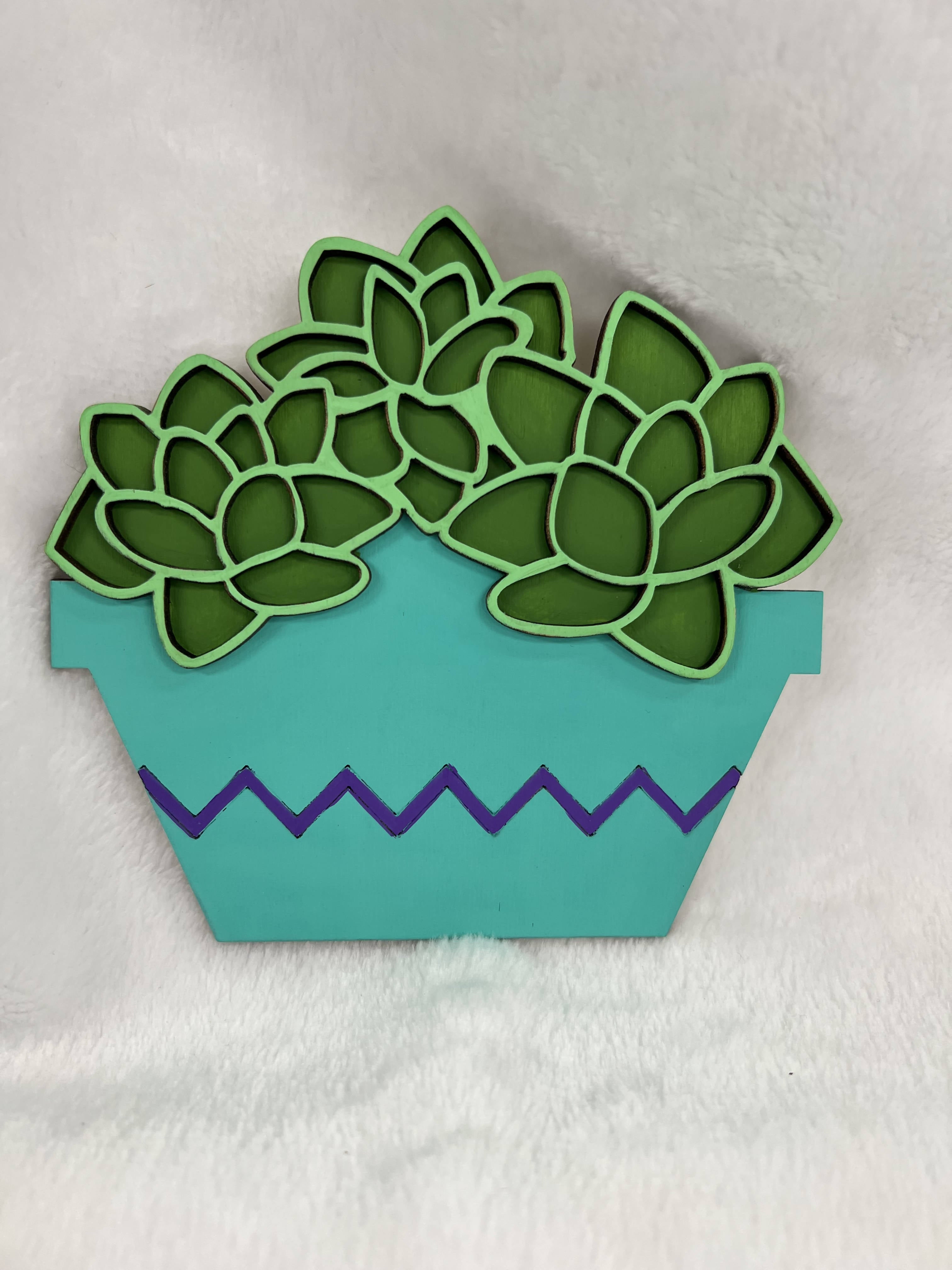 Small Velcro Insert (succulent) WH26