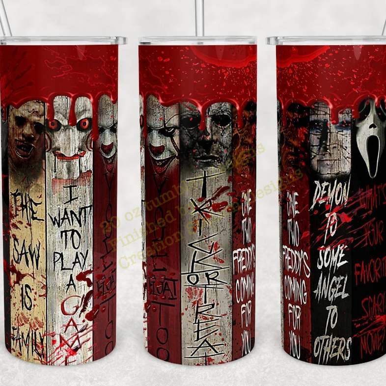 Villains of Horror Tumbler