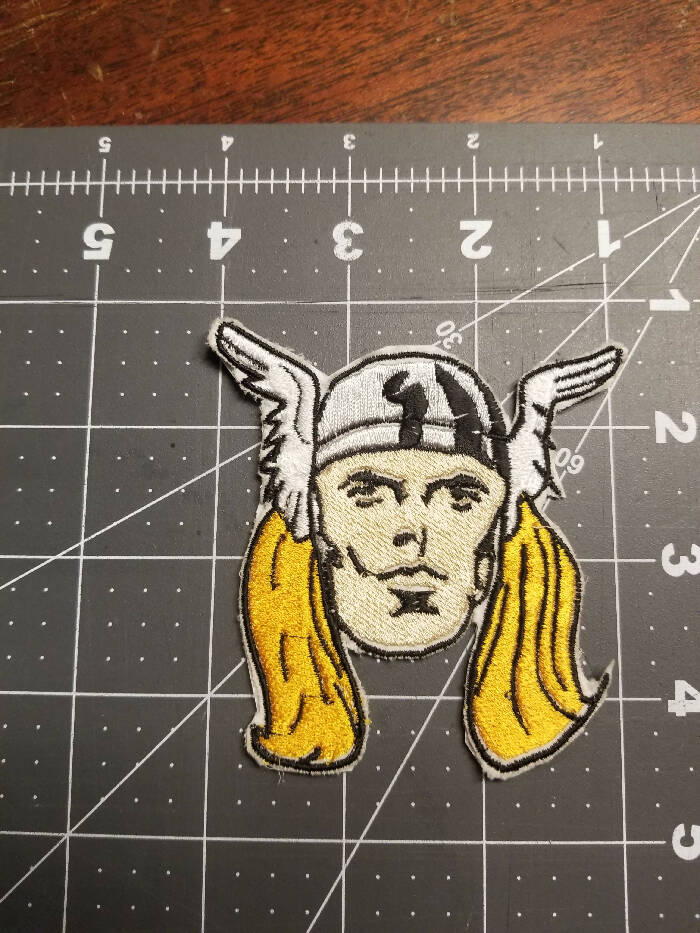 Thor Face Iron On Patch