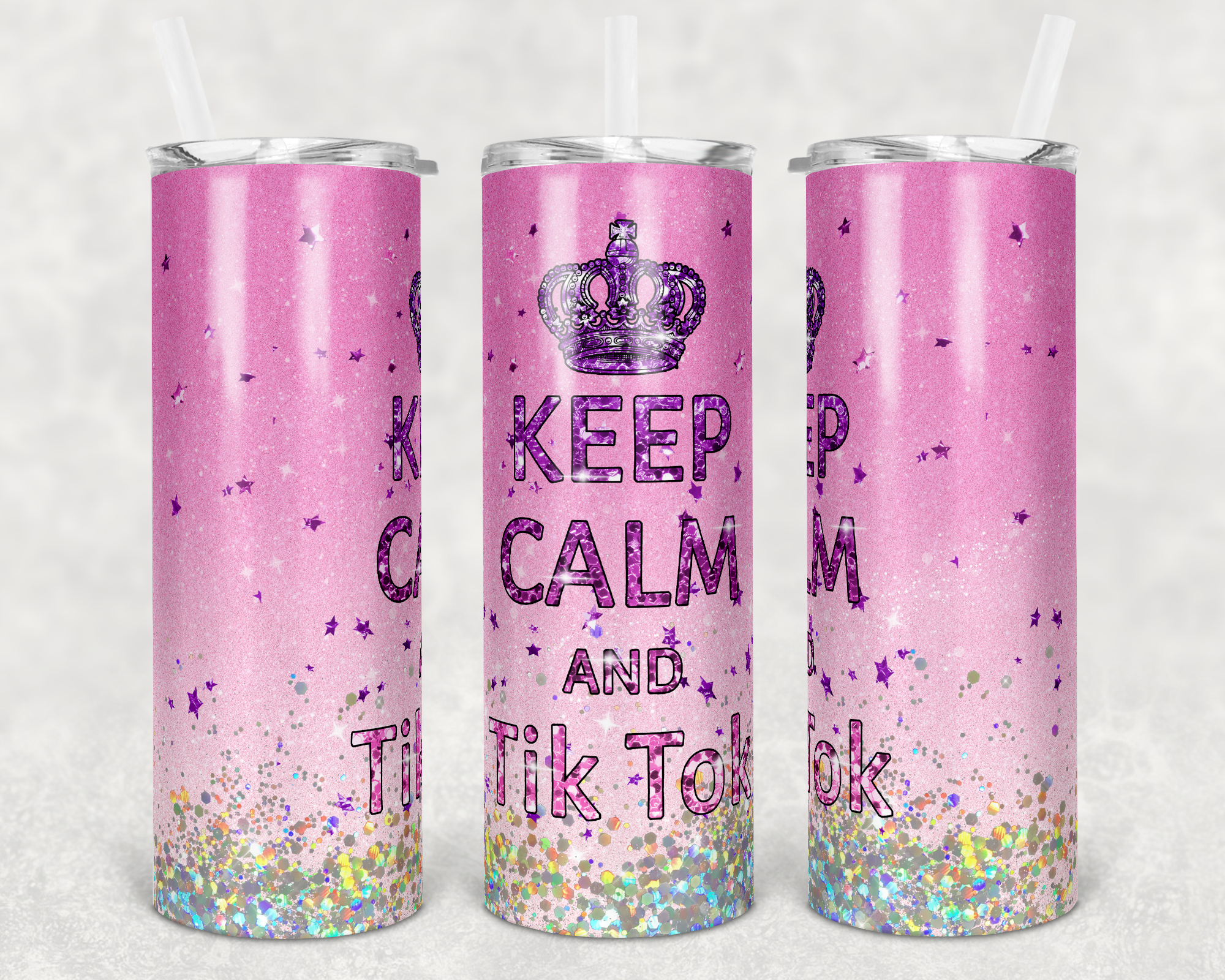 Keep Calm & Tik Tok - 20oz Tumbler