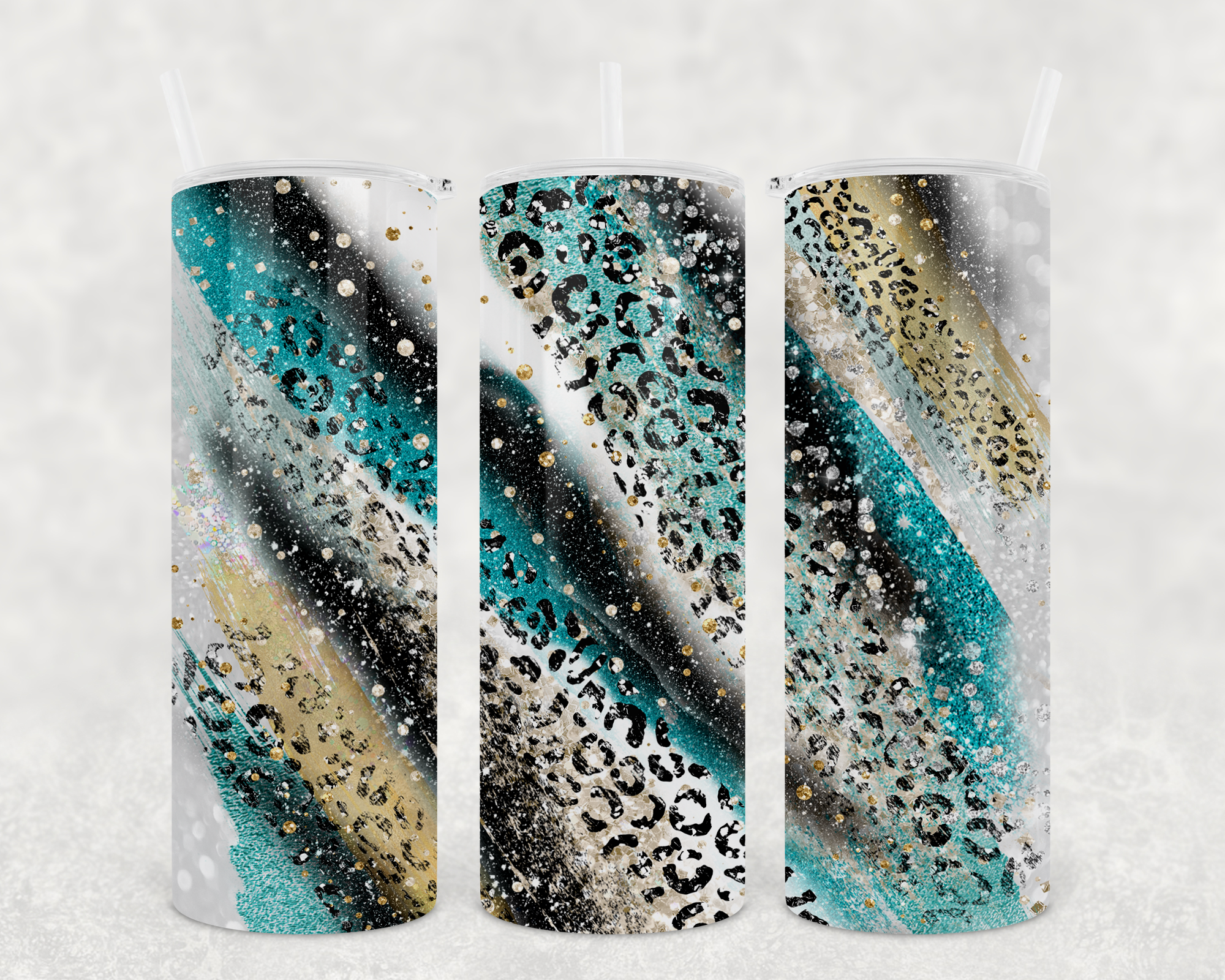 Milkyway Teal Leopard Safari - 20oz Tumbler