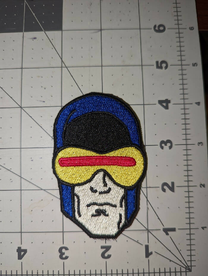 One Eye Face Iron On Patch